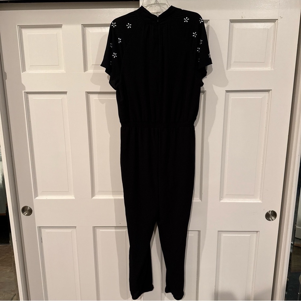 MICHAEL Michael Kors Black Jumpsuit with Silver Accents - Picture 2 of 7